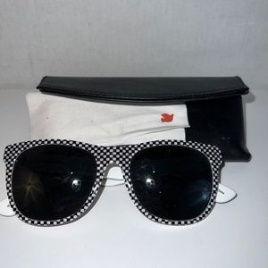 Free City x Mosley Tribes - Dove Sunglasses - White/Black Checker - 80% OFF SALE